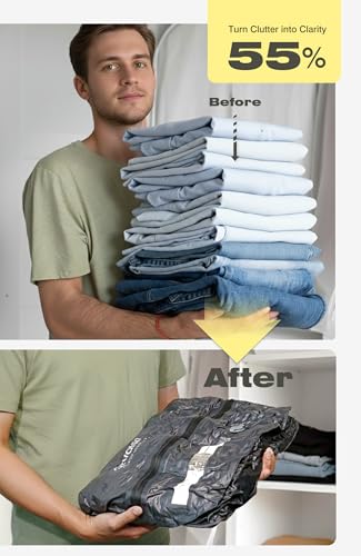 Reusable Vacuum Compression Travel Bag 18L 3-Pack Waterproof Space Saver