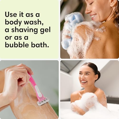 Moisturizing Shower Gel with Aloe & Oatmeal - Cucumber Melon, 128 Fl Oz - Long Lasting Hydration & Gentle Formula