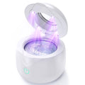 Ultrasonic Retainer Cleaner UV Dental Cleaning Pod for Night Guard, Dentures, Jewelry - White