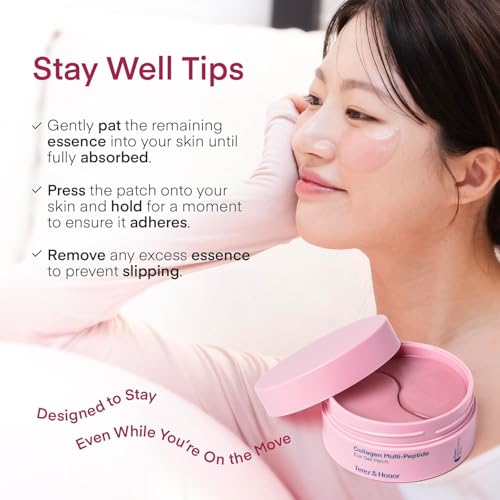 Terez & Honor Collagen Face Mask & Eye Patches Set - 64 Count Hydrating Skin Care