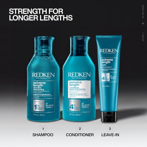 Redken Extreme Length Leave-In Hair Treatment 5.1 Fl Oz - Supports Growth & Prevents Breakage