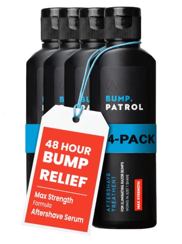 Bump Patrol Max Strength Razor Bump Treatment Serum Pack of 4 - 2 Fl Oz