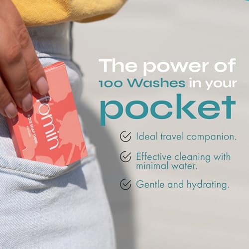 FOMIN - Antibacterial Paper Soap Sheets for Hand Washing - (300 Sheets) Orange, Tea Tree, Lavender Portable Travel Soap Sheets, Dissolvable Camping Mini Soap, Portable Hand Soap Sheet