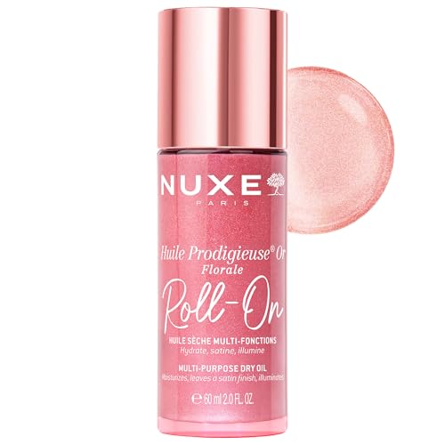 NUXE Shimmering Body Oil Roll-On 2 Fl Oz - Nourishing Floral Glowing Oil