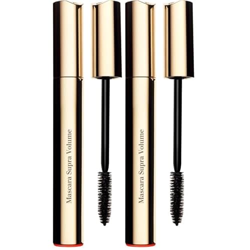 Clarins Supra Volume Mascara | Award-Winning | Volumizing and Lengthening | Double Volume Effect | Visibly Thickens and Smoothes Lashes | Clump-Free and Smudge-Proof | Long-Wearing | 0.2 Ounces