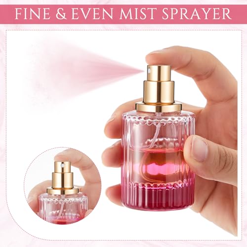 Refillable Perfume Bottles Set - 6 Multicolor 50ml Spray Travel Containers Variation of THIS listing