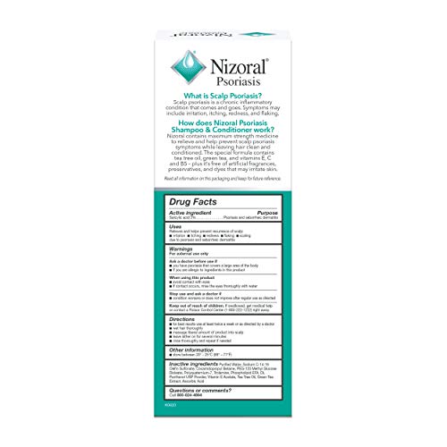 Nizoral Psoriasis Shampoo & Conditioner - Effective Scalp Psoriasis Treatment, 11 Ounce (Pack of 2)