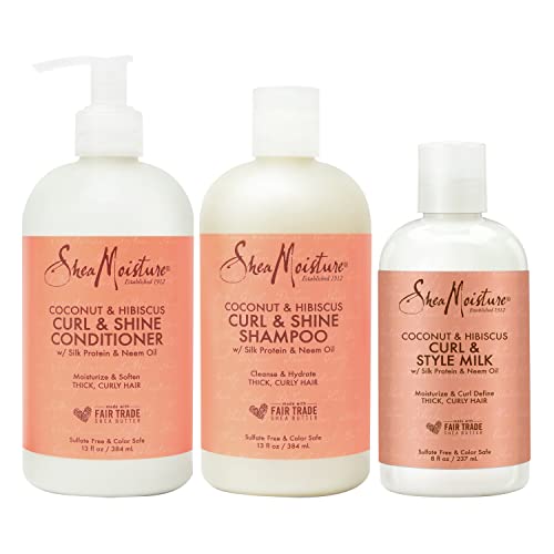 Moisturize & Define Curly Hair Shampoo, Conditioner & Styling Milk Set