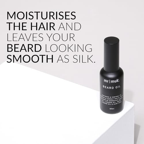 MUK Beard Oil 50ml - Nourishing Natural Oil for Soft, Healthy Facial Hair