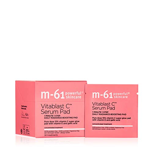 Vitamin C Brightening Serum Pad - 30 Treatments, Anti-Aging & Skin Tone