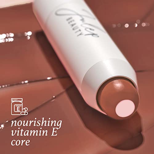 Julep Luscious Lips Duo: It's Balm Tinted Lip Balm in Roasted Peach + So Plush Plumping Lip Gloss in Not Sorry - Hydrating, Glossy, and Vegan Lip Colors with Vitamin E - Perfect Lip Care Set