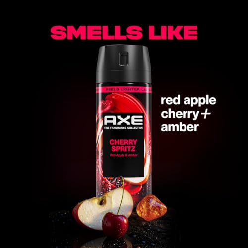Men's Cherry Scent Body Spray - Long-Lasting Fragrance Deodorant Set