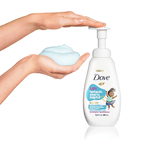Dove Kids Foaming Body Wash Cotton Candy Pack of 4 - Gentle, Tear-Free Skin Care
