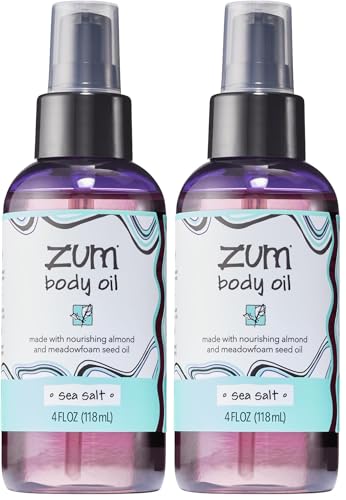 Sea Salt Body Oil - Nourishing Massage Oil with Sweet Almond Oil - 4 fl oz Pack of 2