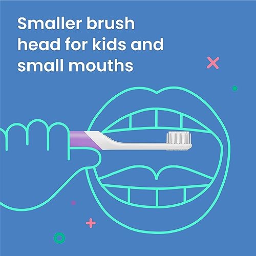 Quip Sonic Toothbrush Replacement Heads for Kids - Soft, Compact, 3-Pack