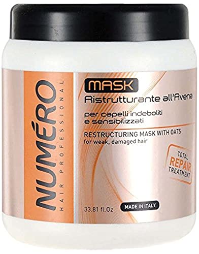 Restructuring Hair Mask with Oat Extracts - Nourishing Deep Conditioner for Damaged Hair 33.81 fl.oz
