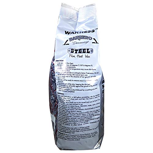 Waxness Men's Hard Wax Beads 2.2 lb - Stripless Coarse Hair Removal, Professional Italy