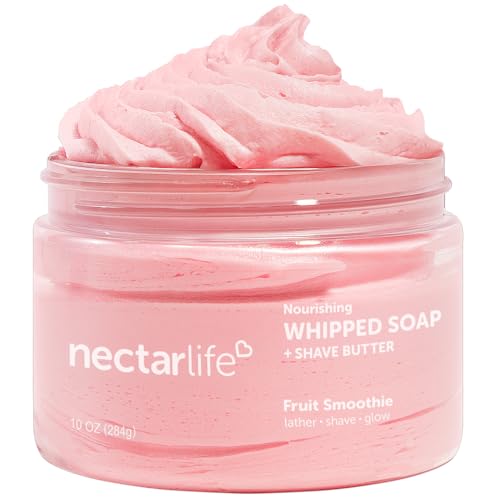 Whipped Soap and Shave Butter - Vegan, Moisturizing, 10oz Fruit Smoothie
