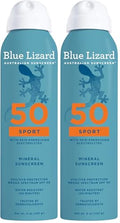 Blue Lizard Mineral Sunscreen Spray SPF 50+ Water-Resistant Vegan 2-Pack