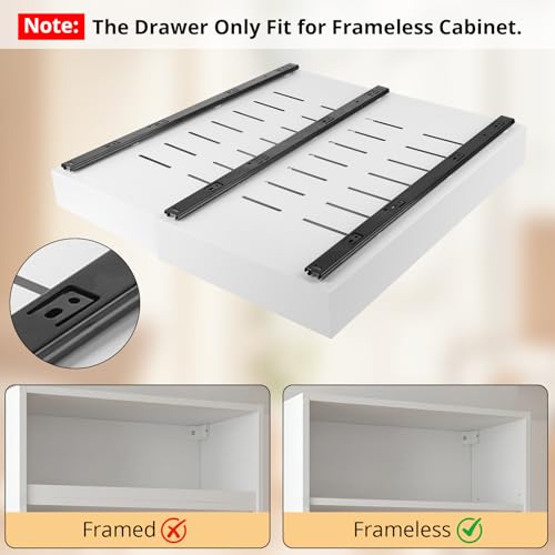 White 4 Pack Pull Out Cabinet Organizers Adjustable Width 12.4-20.27 inches