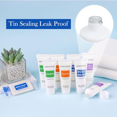 100 Pcs 5-IN-1 Hotel Soaps and Toiletries Bulk Set,Hotel Supplies