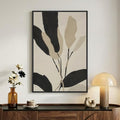 Cuspin 36x24 Inch Neutral Abstract Botanical Wall Art - Boho Living Room Decor
