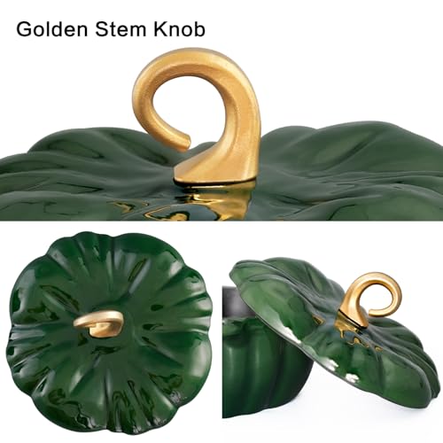 Pumpkin Dutch Oven Pot 3.8 Qt Enameled Cast Iron Halloween Decor