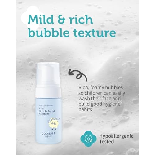 GOONGBE Kids' Bubble Facial Cleanser + Kids' Barrier Cream Bundle