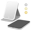 Kintion Portable LED Lighted Folding Travel Makeup Mirror - Black