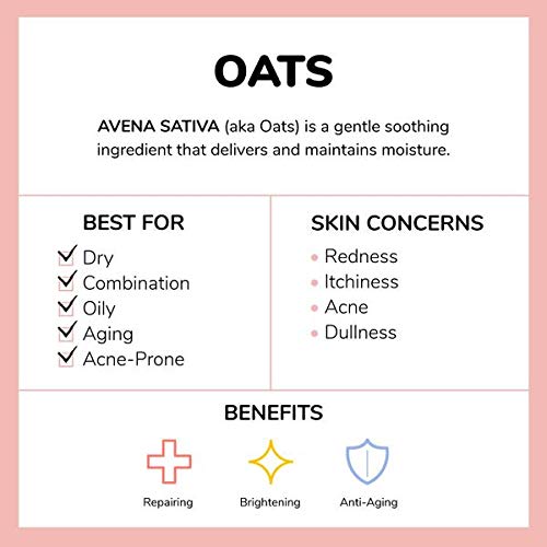 FACETORY Calming Glow Oats Facial Oil & Best of 7 Sheet Mask Bundle - Nourishing Facial Oil for Soothed and Hydrated Skin - 7 Sheet Mask Set for Radiant and Plump Skin
