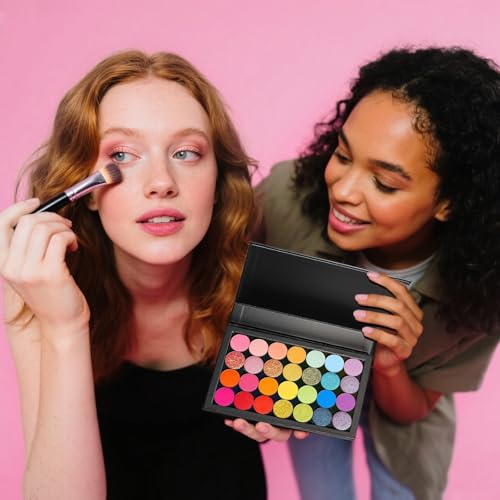 Large 4-Layer Magnetic Makeup Palette - Refillable Eyeshadow & Blush Organizer