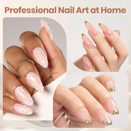 Beetles Hard Gel Nail Extension Kit with Tips & Sculpting Tools, HEMA-Free