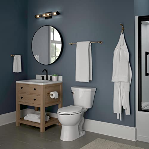 18 Inch Towel Bar - Champagne Bronze Wall Mount Bathroom Towel Rack - Delta Saylor 73518-CZ