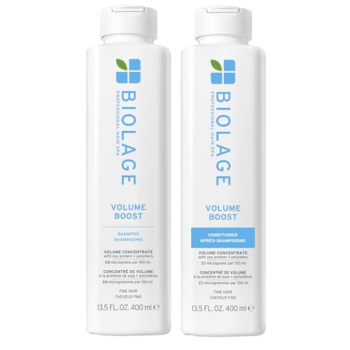 Biolage Volume Boost Shampoo & Conditioner Set - Lightweight Volume & Shine, Gently Cleanses and Plumps Hair, For Fine Hair, Paraben & Silicone-Free