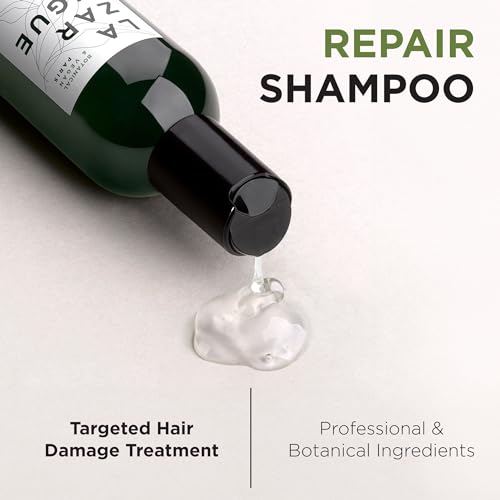 Lazartigue Intensive Repair Shampoo 8.4 Fl Oz - Hydrating & Damage Repair for Dry Hair