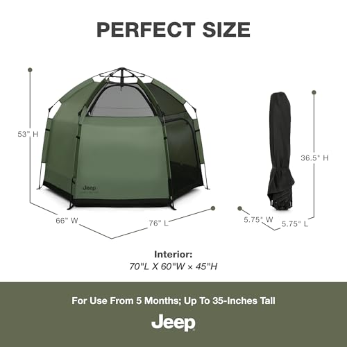 Portable Baby Play Yard with Canopy and Mesh Sides - Travel & Indoor Use