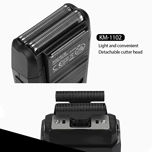 kemei Men's Reciprocating Cordless Razor Razor Electric Rechargeable Razor Precision Beard Sideburn Trimmer Razors Twin Blade Multifunction Grooming Razor¡¦