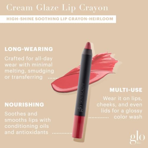 Glo Skin Beauty Cream Glaze Lip Crayon Heirloom — High Shine Lip Color