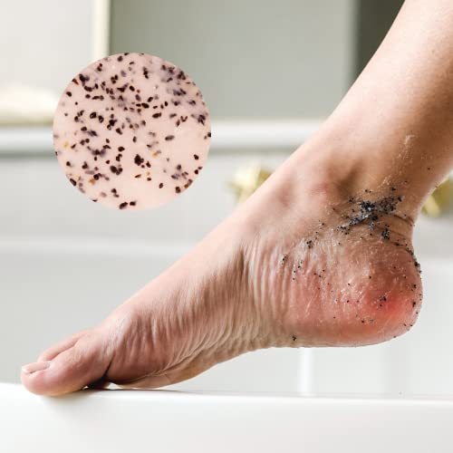 Bare August Glass Foot File, Foot Cream & Foot Scrub Exfoliator Bundle