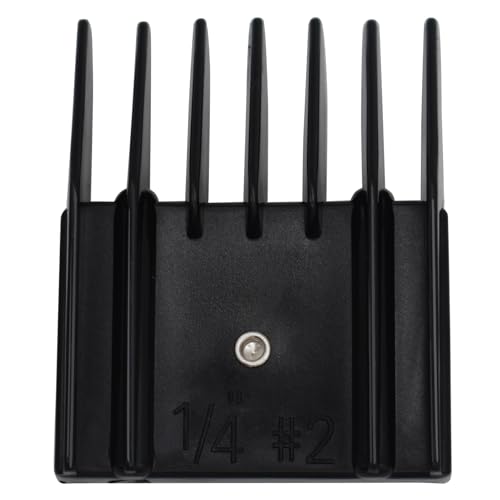 Professional A5 Style Animal Hair Clipper Attachment Guard Guide Cutting Combs 76926-900, Compatible with Oster Classic 76 A5 Andis AG BG Wahl KM Pet Groomers (Black, #2-1/4")