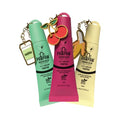 Dr. PawPaw Charm Lip Balm Set with Matcha, Cherry & Banana - Vegan Lip Oils with Castor & Aloe Vera, Keyring Charm - 3 Pack