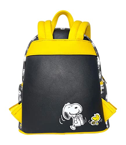 Peanuts Snoopy and Charlie Brown Shoulder Bag - Allover Print Women's Crossbody Purse