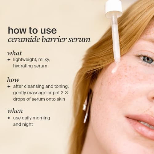 Hydrating Face Cleanser & Moisturizer Set - Oil to Milk, Ceramide Serum, Polypeptide Cream