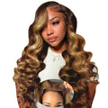 26 Inch Honey Blonde Highlight Human Hair Wig Glueless Bob Style - Variation of Highlight / 26 Inch