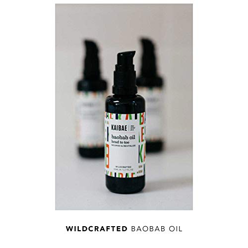 Organic Baobab Oil | Hair & Skin Moisturizer | Microbiome Friendly | Cold-Pressed & Wildcrafted | Vegan, Clean Label (50ml)
