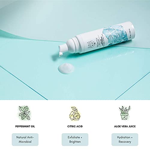 Cooling Foam Facial Cleanser with Aloe Vera & Peppermint - Gentle, SLS-Free 5oz