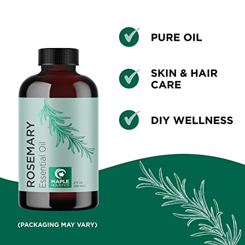 Organic Pumpkin and Rosemary Hair Oil for Hair Growth - Pure Essential Oil Blend