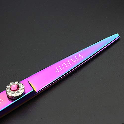 Rainbow Color Hair Cutting Shears Set - 6.0 Inch Professional Thinning Scissors for Salon & Home Use