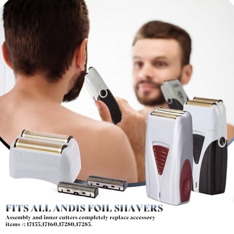 2 Pack Pro Shaver Replacement Foil and Cutters Compatible with No.17150/17155/17200 Shaver ProFoil Replacement