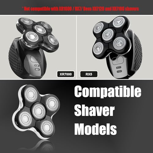 XR7000 Balder Pro Replacement Head Compatible with Remington Balder Pro Head Shaver Model XR7000/XR1500/XR1501 (4 Count)